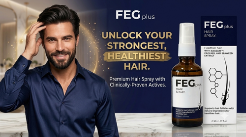 FEG Plus Hair Growth Spray – Anti Hair Fall & Thicker Hair (50ml)