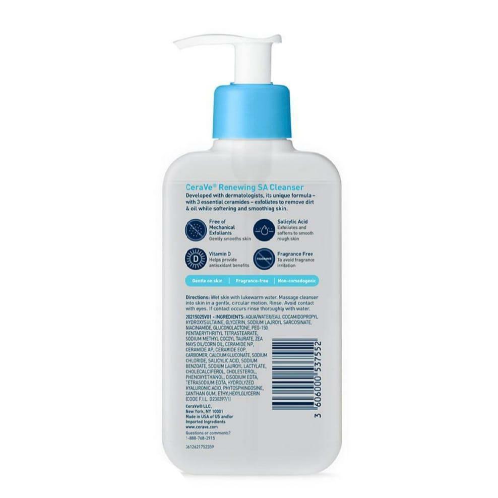 CeraVe SA Renewing Cleanser – Exfoliating Face Wash (237ml)