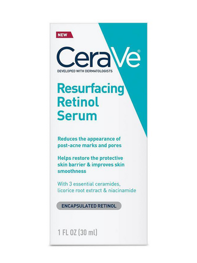 CeraVe Resurfacing Retinol Serum 30ml | Reduces Acne Marks & Improves Skin Texture