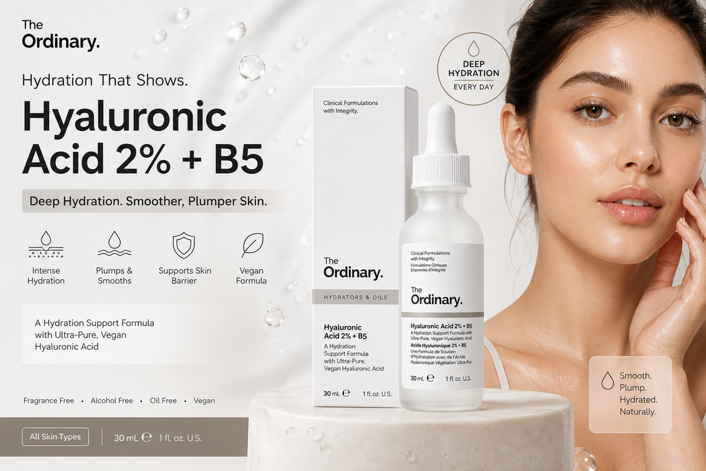 The Ordinary Hyaluronic Acid 2% + B5 Hydrating Face Serum – 30ml