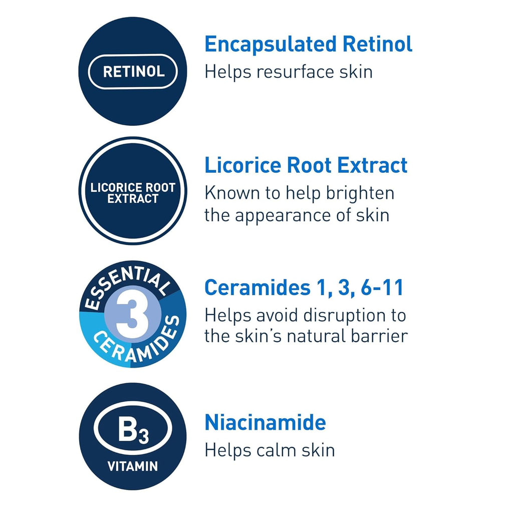 CeraVe Resurfacing Retinol Serum 30ml | Reduces Acne Marks & Improves Skin Texture