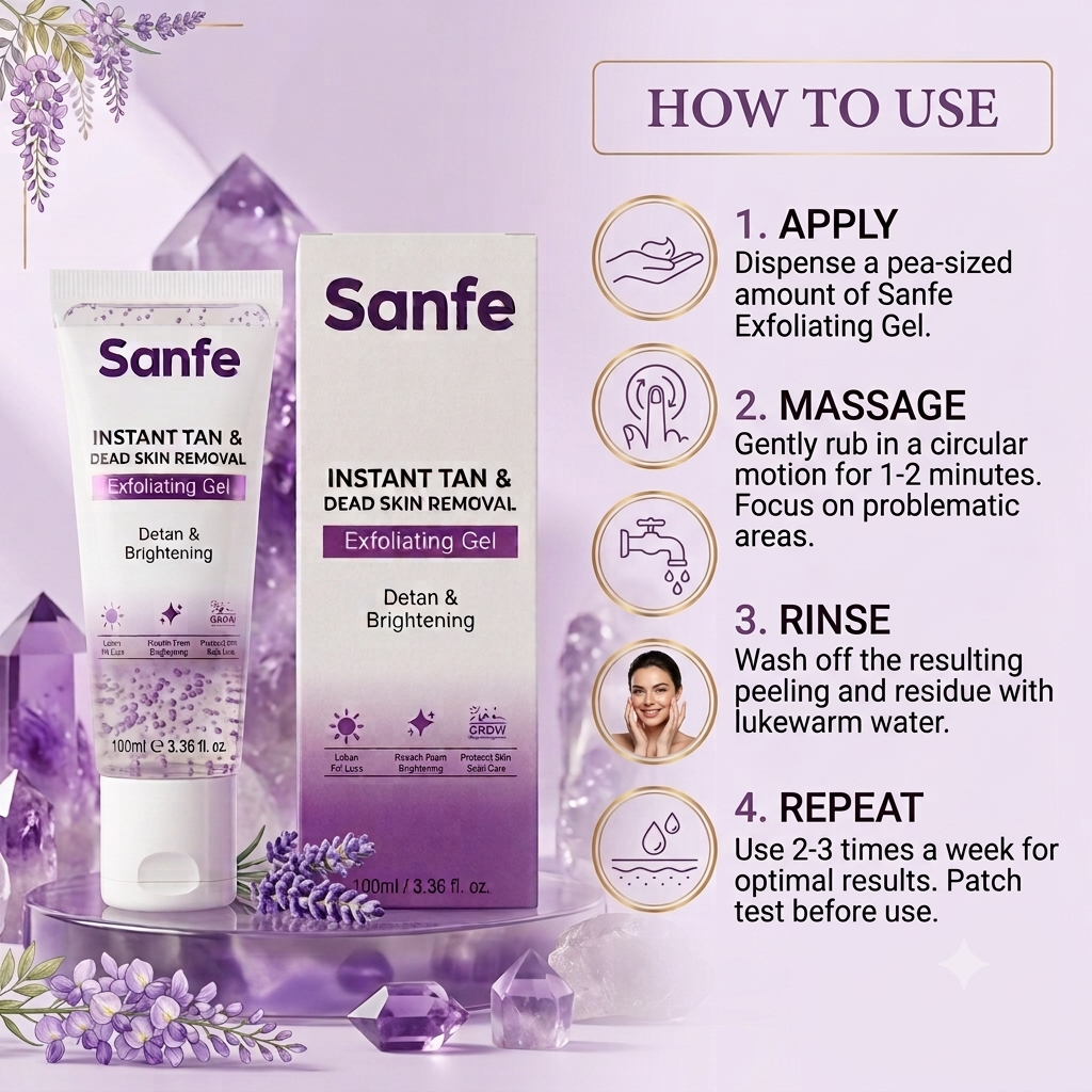 Sanfe Instant Tan Removal Exfoliating Gel