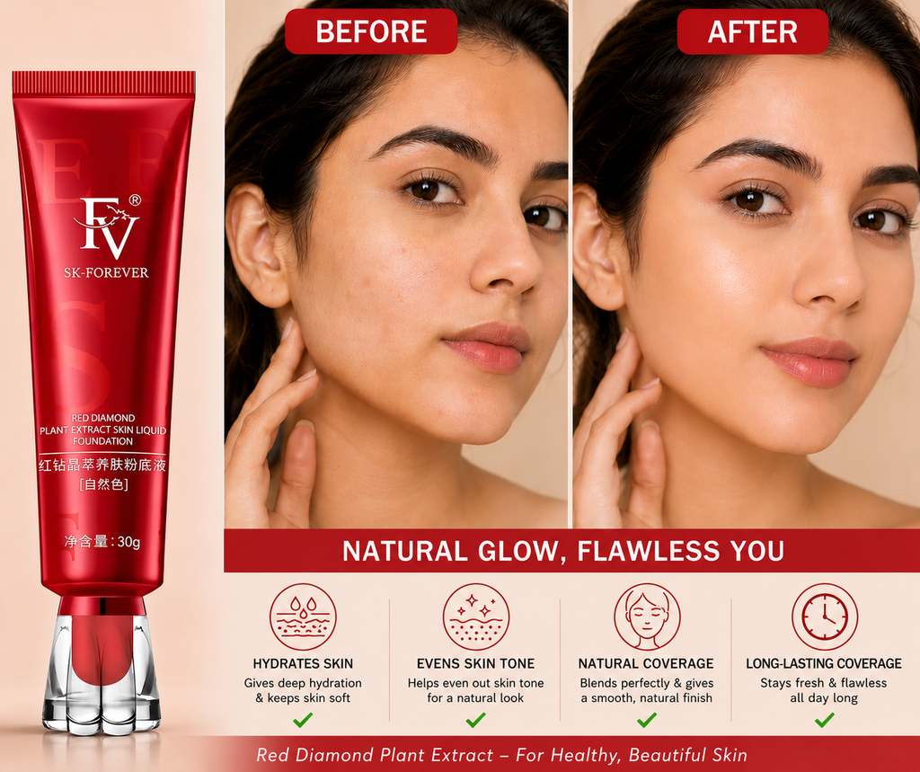 FV SK-FOREVER Red Diamond Liquid Foundation – Natural Coverage 30g