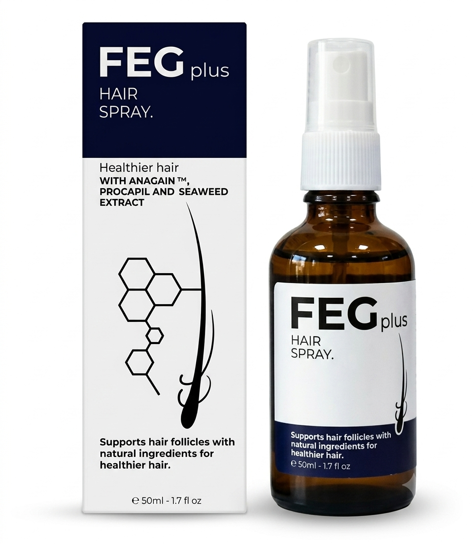 FEG Plus Hair Growth Spray – Anti Hair Fall & Thicker Hair (50ml)