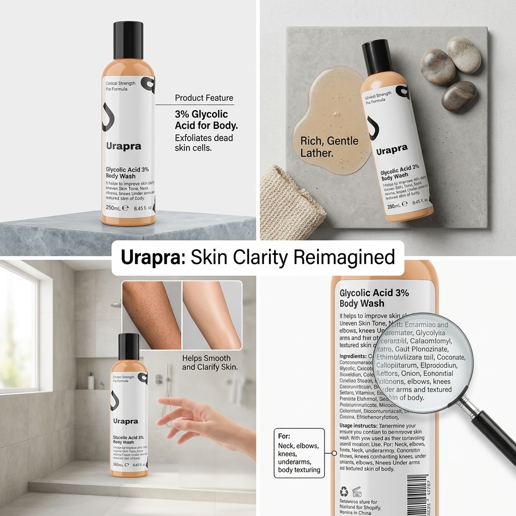 Urapra Glycolic Acid 3% Body Wash